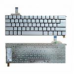 Клавиатура для ноутбука Acer Aspire S7, S7-391, MP-12C5 серебряная, с подсветкой