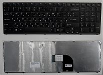 Клавиатура для ноутбука Sony Vaio SVE1711 черная, с рамкой