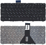 Клавиатура для ноутбука HP Probook 11 EE G1 черная, без рамки