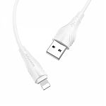 Кабель Borofone BX18 USB (m)-Lightning (m) 1.0м 2.4A белый