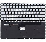 Клавиатура для ноутбука HP ENVY 13-D010CA, 13-D010NR, 13-D023CL, 13-D040WM, 13-D, 13-ab001ur серебря