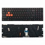 Клавиатура для ноутбука Asus FX502, FX502V, FX502VM, FX502VD черная, красная подвсветка