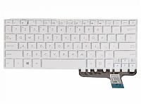 Клавиатура для ноутбука Asus UX305, UX302L, UX302LA, UX302LG белая, без рамки
