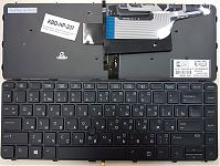 Клавиатура для ноутбука HP Probook 430 G3 черная, с поинт-стиком, с подсветкой