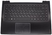 Клавиатура для ноутбука Lenovo IdeaPad S410, U430 черная, верхняя панель в сборе (черная)