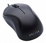 Мышь Oklick 115S черный оптическая (800dpi) USB для ноутбука (2but)