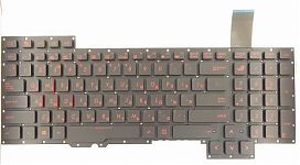Клавиатура для ноутбука Asus G751, G751JL, G751JM, G751JT, G751JY без рамки, под подсветку