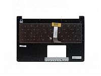 Клавиатура для ноутбука Asus X502, X502CA черная, верхняя панель в сборе (черная)
