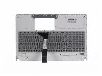 Клавиатура для ноутбука Asus X501, X501A, X501U черная, верхняя панель в сборе (белая)